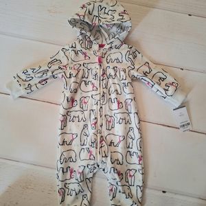 NWT Carters 6ms baby girl fleece outfit